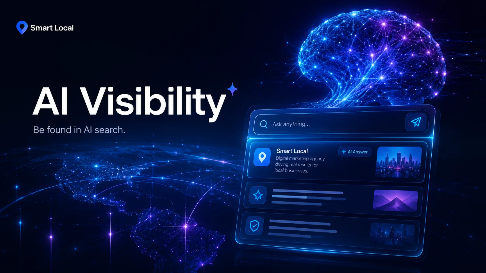 Smart Local banner about building visibility inside AI answers