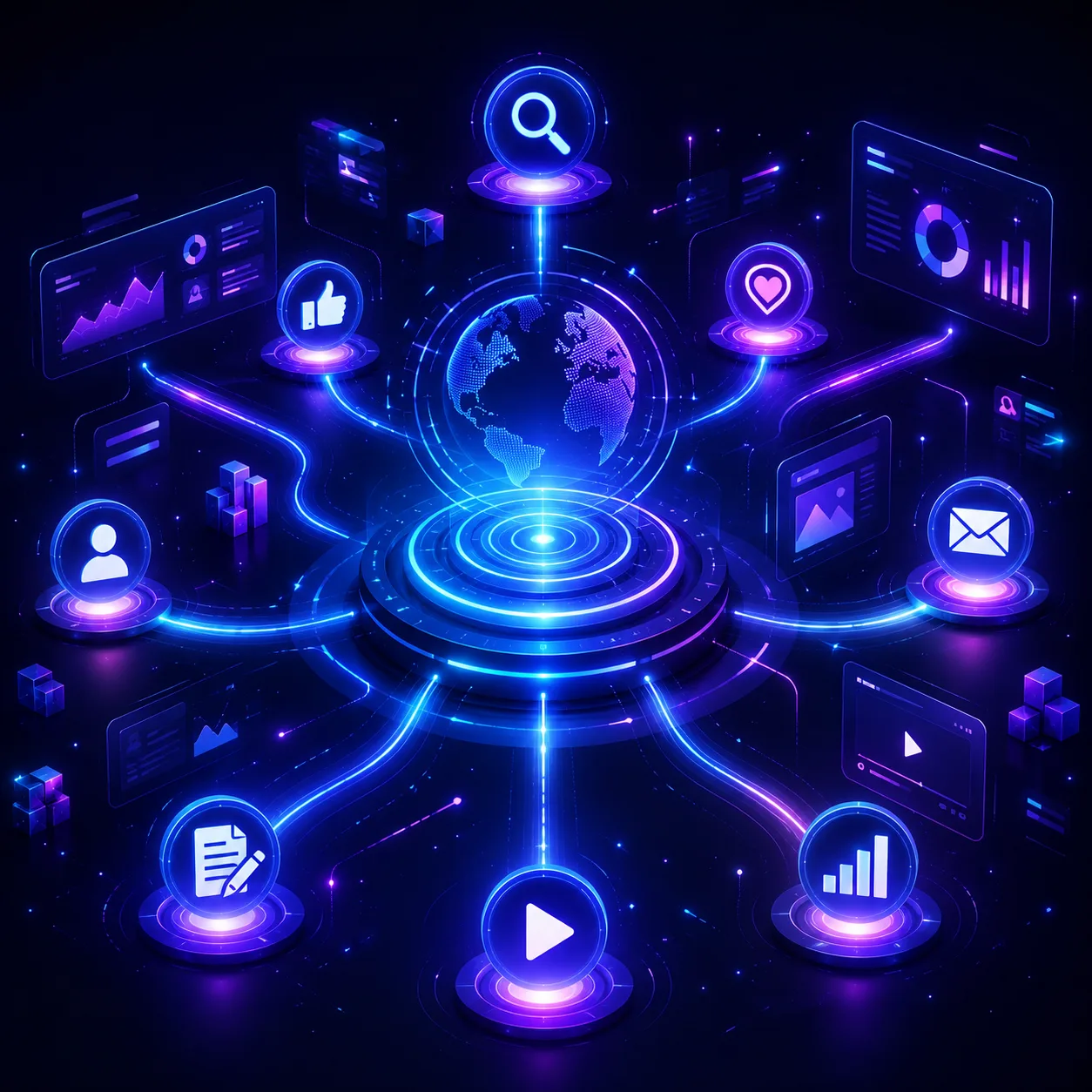 Marketing channels connected around a single strategy